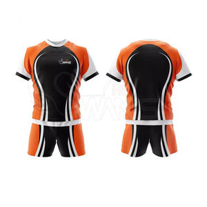 Meilleure vente uniforme de rugby à manches courtes de haute qualité ensembles de vêtements de sport confortables Offre Spéciale de nom d'équipe personnalisé - Product Image 6