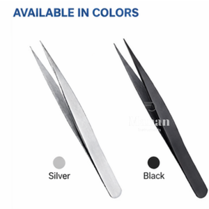 Pince à épiler ultra-fine 0,15 mm en acier inoxydable de précision, outil professionnel pour l'extension des cils - Product Image 4