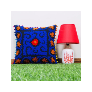 Cojín Ikat de Lujo de 20x20 Pulgadas, 100% Algodón, Bordado con Colores a Base de Plantas, para Suministro al por Mayor y Logotipo Personalizado, Envío Rápido - Product Image 4