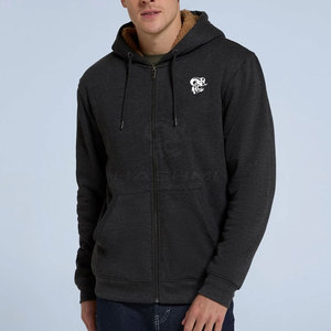 Premium Quality Casual Wear For Winter Season <b>Sherpa</b> Lined Hoodie Soft Warm <b>Fabric</b> Comfortable Fit Durable Stylish Daily Outfit - Product Image 2