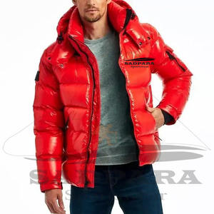 Chaqueta acolchada suave y cálida personalizada para hombre, chaqueta de invierno estilo bombardero de Color sólido, chaqueta acolchada de lona de alta calidad, chaqueta de invierno - Product Image 6
