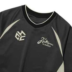 ชุดฟุตบอลแขนสั้นแบบสั่งทำพิเศษจาก RG Custom Soccer Wear ดีไซน์เสื้อผ้าฟุตบอลแบบสวมใส่สบายทรงโอเวอร์ไซส์ สไตล์สตรีทแวร์ ผลิตจากผ้าโพลีเอสเตอร์ 100% ป้องกันแบคทีเรีย - Product Image 3