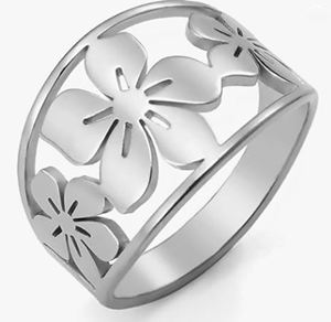 Regalo para niñas anillo de flores indio hecho a mano joyería de plata de ley 925 a granel al por mayor fabricante de anillos de plata fina - Product Image 1