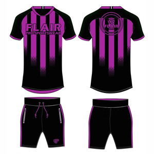 La mejor calidad, diseño personalizado, transpirable, cómodo, conjuntos de uniformes de camiseta de fútbol, servicio OEM para jóvenes, jugadores masculinos, corte automatizado - Product Image 2