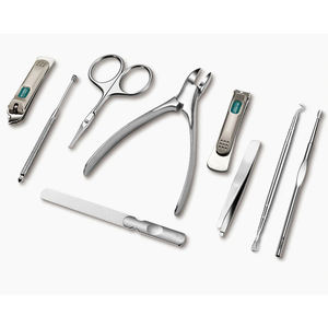 Ensemble professionnel de manucure et pédicure en acier inoxydable 7 en 1, 7 pièces/18 pièces, kit de coupe-ongles, outils de toilettage, boîte cadeau - Product Image 1
