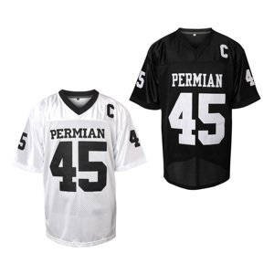 Jersey de fútbol americano personalizado sublimado OEM, bordado y número cosido y nombre del jugador, camisetas de fútbol Unisex - Product Image 1