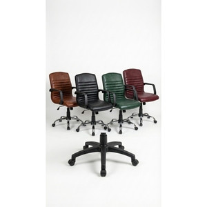 Silla de Oficina Giratoria Tapizada en Terciopelo Eva con Base de Estrella Cromada en Oferta para Venta al por Mayor - Product Image 4