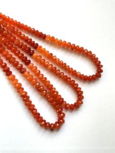 ลูกปัดคาร์เนเลียนเจียระไน หินธรรมชาติ สำหรับทำเครื่องประดับชั้นดี - Product Image 5