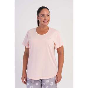 KADIN P.SUPREM XXL O YAKA KISA KOL ETEGI OVAL SORT TAKIM - ROSE BÉBÉ - ROSE BÉBÉ - Product Image 1