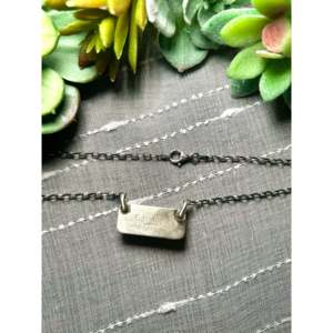 Collier Chassily Belone en huître épineuse violette et argent sterling géométrique - Product Image 3