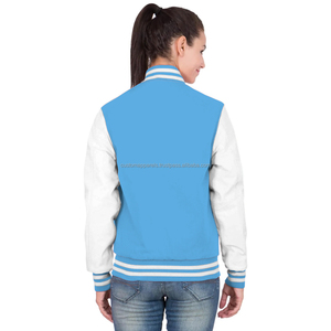 <b>Lightweight</b> Streetwear Quilted Breathable Cotton Varsity <b>Jacket</b> with Embroidery and Dyed Finish MCACVJ-336 <b>Women</b> Modern Fit - Product Image 4