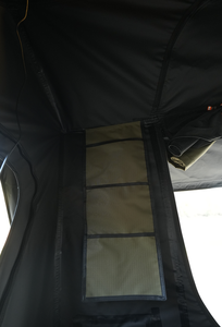 Tente de toit noire à ouverture automatique rapide pour 1-2 personnes, imperméable quatre saisons, pour camping, type trigone/V au sol - Product Image 6
