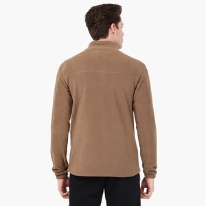 Chaqueta Polar para Hombre, Color Beige, Chaqueta Abrigada de Invierno, OEM, Ecológica, Forrada, con Puños Elásticos, Chaqueta Soft-Shell Unisex - Product Image 4
