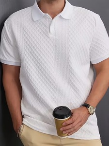เสื้อเชิ้ตผู้ชายผ้าฝ้ายแท้แบบซิป สั่งทำโลโก้ OEM ได้ แห้งเร็ว เป็นมิตรกับสิ่งแวดล้อม ทรงปกติ สวมใส่สบาย - Product Image 3