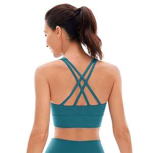 Soutien-gorge de sport pour femmes Nouvelle arrivée Respirant OEM Custom Made 2025 Quick Dry Training Bra Yoga Fitness Workout Gym Bra High Quality - Product Image 5