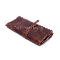 Vente chaude marron plaine A5 cahier 120 page intérieure organisateur de Journal vierge avec fil couture reliure pour journal planificateur écriture