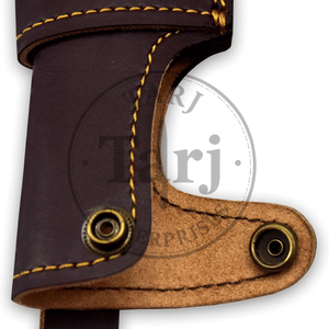Étui de ceinture pour couteau de chasse en cuir cousu à la main, léger, durable, personnalisé, vente en gros, OEM, livraison directe, revente, vente chaude - Product Image 2