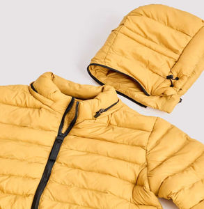 Blouson matelassé en toile de haute qualité pour homme 2024, imperméable, à capuche, éco-responsable, impression personnalisée, fermeture frontale, nouvelle collection - Product Image 4