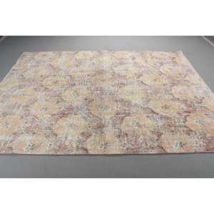 พรมวินเทจ, พรมขนาดใหญ่ 6.3x9 ฟุต, พรมลายทางสีน้ำตาล - Product Image 2