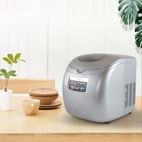 Machine à glaçons de comptoir domestique électrique avec refroidisseur d'eau Mini machine à glaçons portable 12kg/24h Machine à glaçons domestique