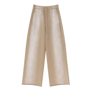 Pantalon de survêtement pour homme délavé à l'acide 2026 avec broderie personnalisée et couleur évasée, vêtement tendance, survêtement ample délavé au soleil - Product Image 2