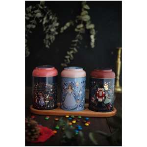 Juego de caja de lata de metal redondo Dia 105 mm ( 3 uds) Diseño de textura de lino inspirado en café vintage
Diseño Tales - Product Image 1