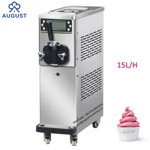 Máquina automática de helados comerciales Sorbetiere de servicio suave de 3 sabores, máquina de helados italiana Glace para hacer helados