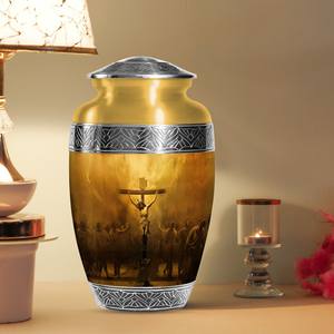 Urnas Funerarias Sagradas de Jesús para Cenizas de Adultos, Urna Única para Padre (10 Pulgadas) CALIDAD PREMIUM - Product Image 2
