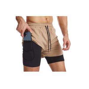 OEM Custom Logo <b>Men's</b> Workout Running <b>Shorts</b> 100% Polyester Terry New Design Fitness High Street Style Solid Pattern XS Size - Product Image 5