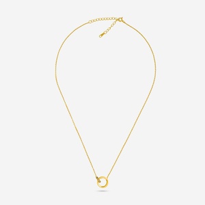 92.5 Silver <b>Necklace</b> 14k Gold Geometric Pattern Channel Setting Religious Style Yellow Gold Plated Rhodium Pearl Perfect Gift - Product Image 4