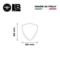 Labelbike 2pcs Emblèmes 3D en résine Ducati Corse 30mm Logos pour autocollants de casque de moto/scooter Italie