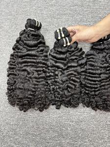 Top vente 100% extensions de cheveux humains vietnamiens bruts Machine droite vierge Double trame paquet prix de gros haut tendance - Product Image 4