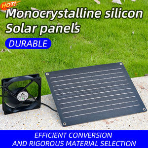 Ventiladores sin escobillas de CC de alta calidad, Kit de panel solar resistente a <span class=keywords><strong>la</strong></span> intemperie para ventilador de escape de ventilación de cobertizo - Product Image 5