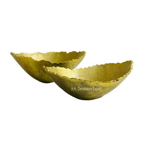 Bols à salade à bords cassés en argent et or Offre Spéciale pour ustensiles de cuisine bol de service de mariage et de dîner - Product Image 6