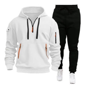 Conjunto Deportivo PASUXI Personalizado de Invierno, Estilo Urbano, Estampado, 100% Algodón, para Hombre, Corte Regular, Sudadera con Capucha y Pantalones - Product Image 5