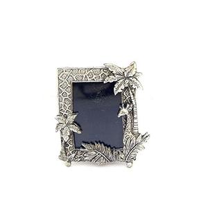 Albums photo au design élégant avec bordure en laiton style cocotier et cadre en verre bleu pour décorations murales de maison et d'hôtel - Product Image 1