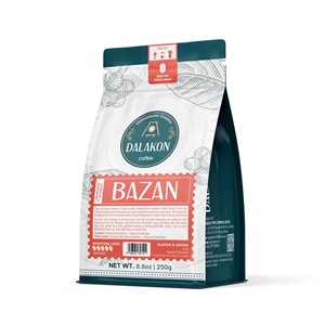 บรรจุภัณฑ์ถุงกาแฟอาหรับและโรบัสต้าดาลากอนบาซาน250ก. บรรจุภัณฑ์ถุงใส่กาแฟบดพร้อมช็อคโกแลตเข้มอบแห้งมีกลิ่นหอม - Product Image 2