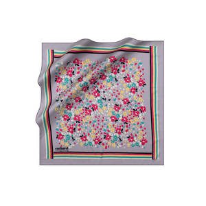 Floral Patterned Cacharel Poly Twill <b>Square</b> <b>Scarf</b> - Product Image 1