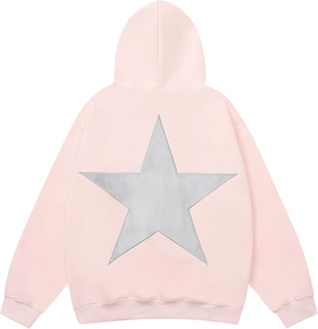 Star Hoodies Y2k Sweats à capuche graphiques surdimensionnés Esthétique 90s Sweat à col rond Manches longues Pull Tops - Product Image 5