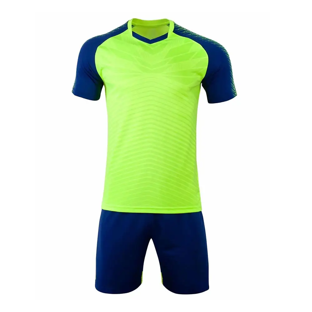Wholesale 100% Polyester sportswear Football Jerseys Kits Custom Men's Soccer Uniforms Soccer Wear Set With Logo