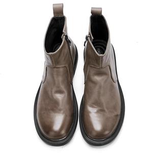 Chaussures Oxford en cuir de vachette pleine fleur avec talon amorti et design antidérapant, chaussures habillées pour hommes, chaussures en cuir - Product Image 3