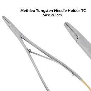 Portaagujas Mathieu Manual de 170mm, portagujas dentales de acero inoxidable antiácido, empuñadura de cojín de lujo, 3 posiciones de mandíbula alta - Product Image 6