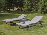 Chaises longues doubles en rotin pour jardin, mobilier de jardin moderne, imperméable, pour salle à manger, piscine, hôtel, plage, salon, extérieur