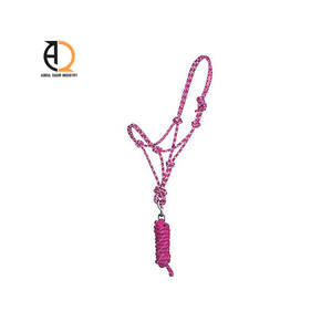 Cabestro para Caballo de Equitación Estilo Western Hecho de Cuero y Nailon - Product Image 1