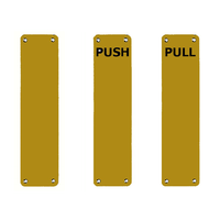 Placa de Puerta Moderna de Latón con Función de Empujar y Tirar, Ideal para Entradas Comerciales y Residenciales, Baños, Hoteles, Centros Comerciales, Almacenes y Villas