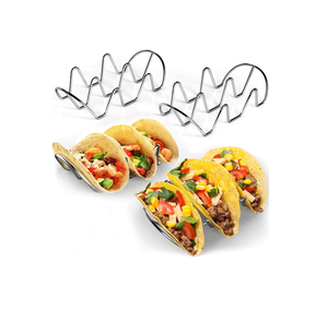 Le support de taco d'acier inoxydable de haute qualité tient le support de taco avec la poignée pour le produit de vente fait main - Product Image 1