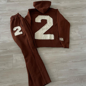 ชุดวอร์มสำหรับผู้ชายเสื้อครอปแบบมีฮู้ดพิมพ์ลายหน้าจอสำหรับฤดูหนาว - Product Image 1