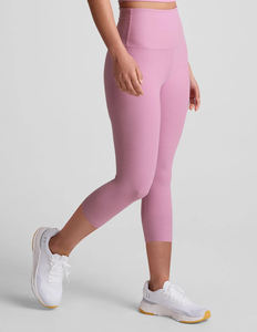 Mallas Capri de cintura alta para mujer, pantalones de Yoga suaves y mantecosos con cintura esculpida, ideal para gimnasio, correr, Fitness - Product Image 6