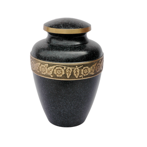 กล่องใส่เถ้ากระดูกสำหรับงานศพทำจากโลหะรูปทรงขี้เถ้าพร้อมสายคาดแกะสลักสำหรับบริการฝังศพผู้ใหญ่ - Product Image 6