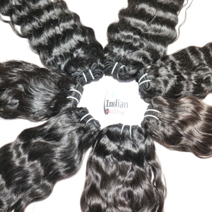 ผมต่อแบบลอนคลื่น100% สำหรับผู้หญิงผมคนอินเดียสีดำสนิทนุ่มสลวย - Product Image 4